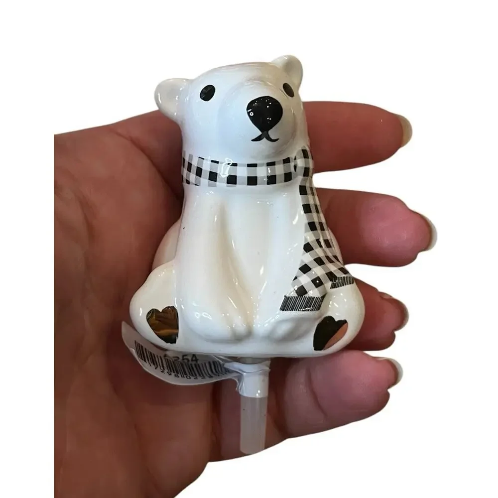 2 Nora Fleming minis A254 Polar Brrr Bear A106 No Two Alike Snowflake Winter New